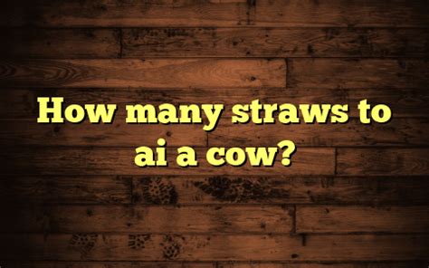 How Many Straws to AI a Cow: Exploring the Intersection of Agriculture and Artificial Intelligence